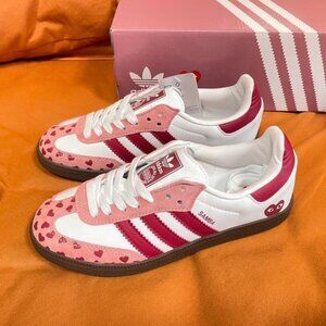 Adidas Women's Red and Pink Trainers